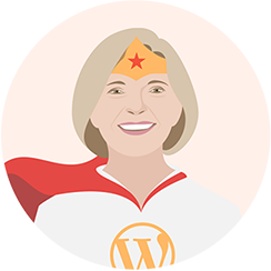 Sue Dunlevie blogging superhero