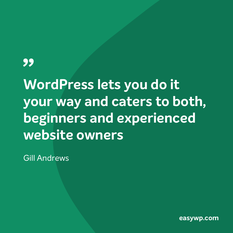 Gill Andrews on WordPress