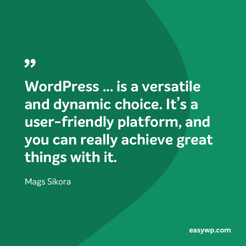 Mags Sikora on WordPress