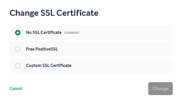 SSL certificate settings in WordPress