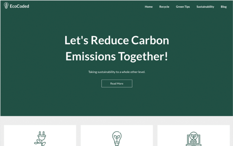 Example of the EcoCoded theme from SuperbThemes