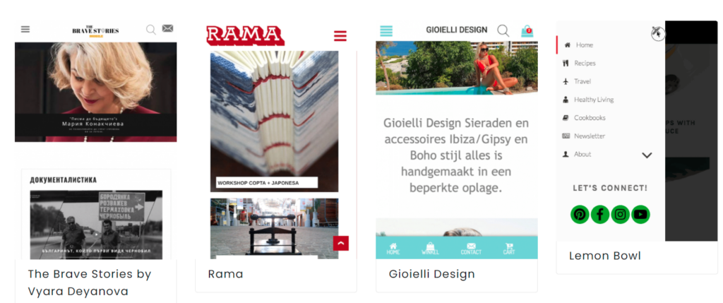 Settnings within the WP Mobile Menu plugin