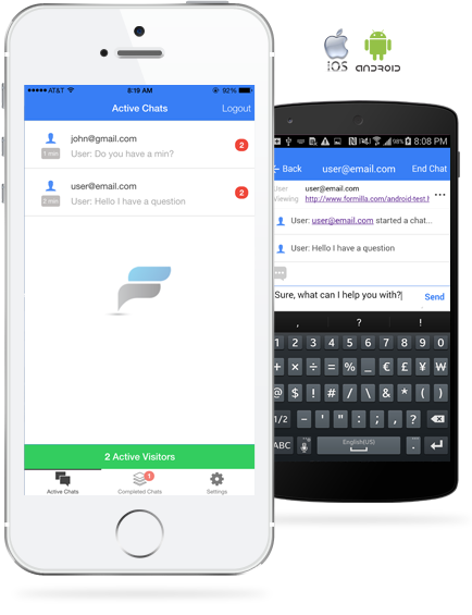 The chat app for Live Chat by Formilla