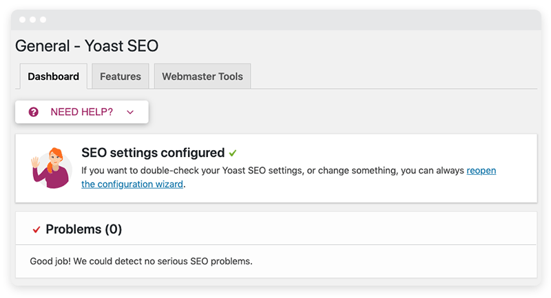 Some general SEO settings in Yoast