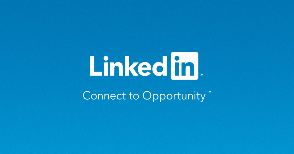 The LinkedIn homepage