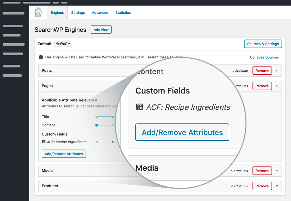 An example of the SearchWP plugin settings dashboard.