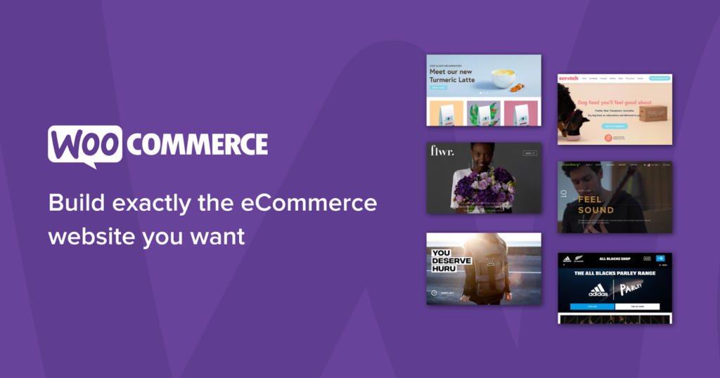 A screenshot from the WooCommerce homepage