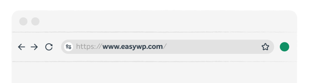 The easywp.com domain is seen in a browser bar.